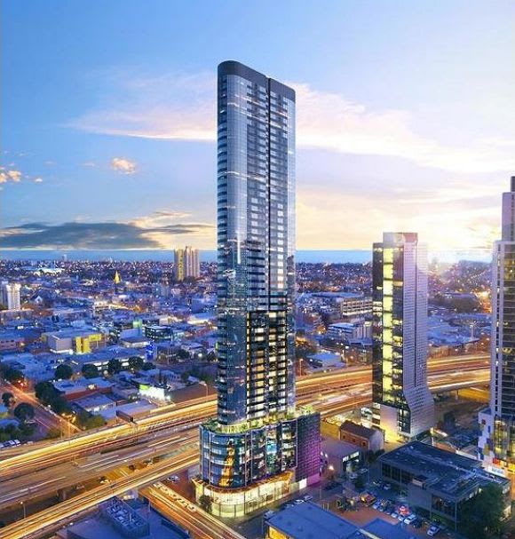 42 Moray Street as rendered into Southbank. Image: Colliers The 'Unconquered Sun' of Southbank goes up for sale