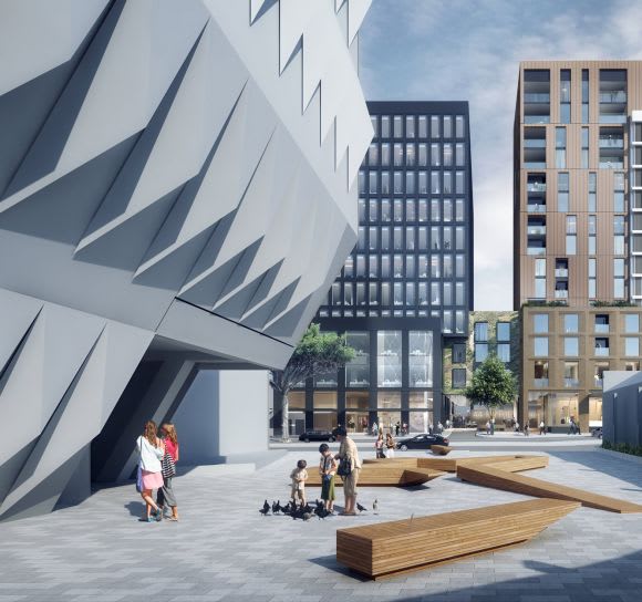 Public space tied in with the development. Image: Franze Developments Approval granted for a major 0 million Geelong development