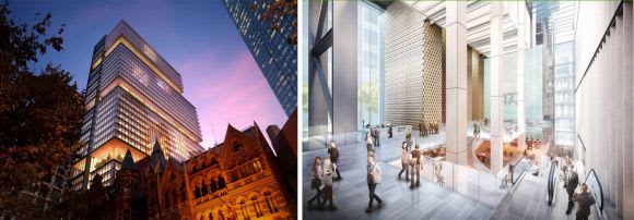 477 Collins Street. Images courtesy of Grimshaw Office towers to the fore