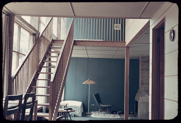 Peter Wille, photographer | John Hipwell, architect | Hipwell House, Warrandyte | Completed 1953, reproduction of colour slide, H91.244/3095 Melbourne's mid-century architecture on display in new State Library Victoria photography exhibition