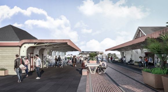 Heritage structures to be retained and restored at Mentone. Image: LXRA Designs unveiled for Mentone and Cheltenham Stations with work set to commence mid-year