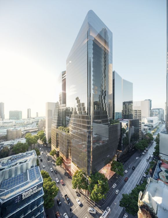 Render for 555 Collins Street Charter Hall gets green light to redevelop coveted Collins Street site