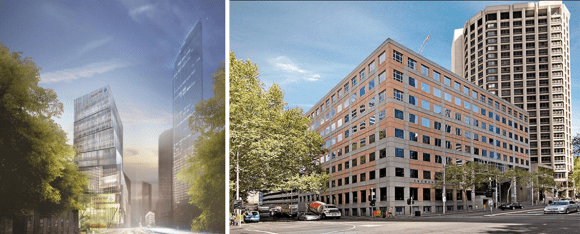 An unbuilt concept for 55 King Street. Image: Charter Hall An unbuilt concept for 55 King Street. Image: Charter Hall