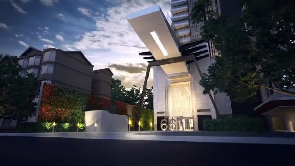 View from the entranceway of 661 Chapel Street, featuring the incredible cantilevered swimming pool Love holidays? Here's the next best thing: 12 of Australia's best apartment pools