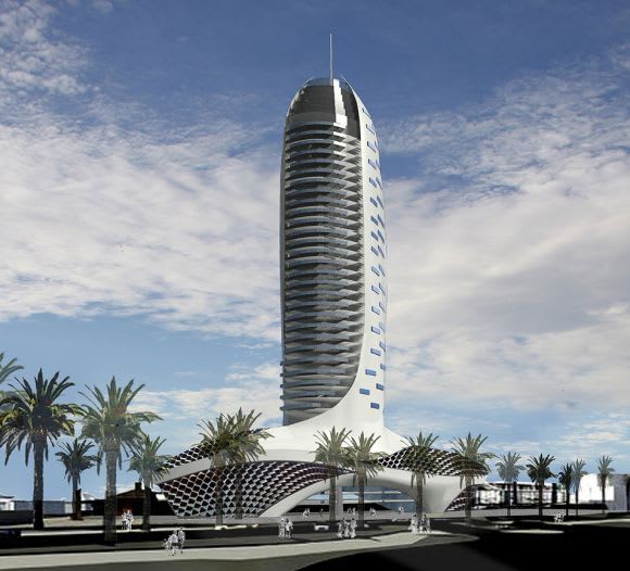 Image © Burton & Carter Gateway meets gateway meets gateway in Port Melbourne