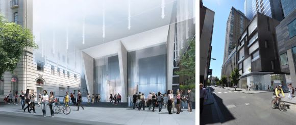 Proposed street level conditions. © DCM 85 Spring Street and the East Enders