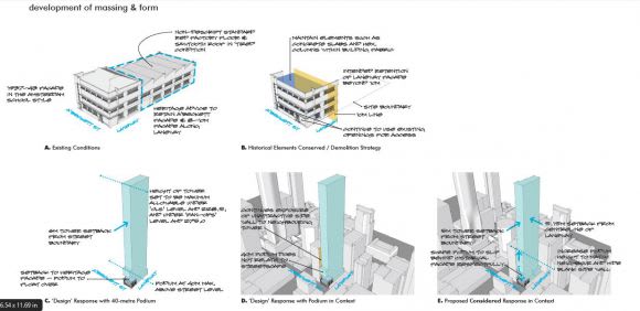 Massing diagram. Image courtesy of The Buchan Group AZX Group initiate A'Beckett Residences: 183-189 A'Beckett Street, Melbourne