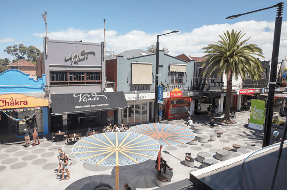 A flexible plaza space has been created by moving the tram terminus. Image: BKK Architects CAR WARS: To maintain its liveability Melbourne needs to change its attitude towards car use