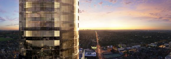 Westerly view from Whitehorse Towers, image: supplied Whitehorse Towers, Box Hill's largest development approved