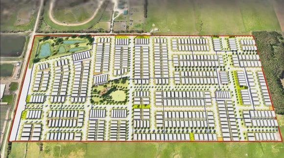 Mixed reality visualisation of a subdivision. Image: Taylors Taylors looks to AR to create the Urban Reality