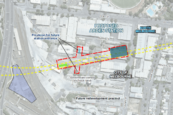 Arden Station. Image from Melbourne Metro EES Map Book Melbourne Metro EES released; more information on station proposals