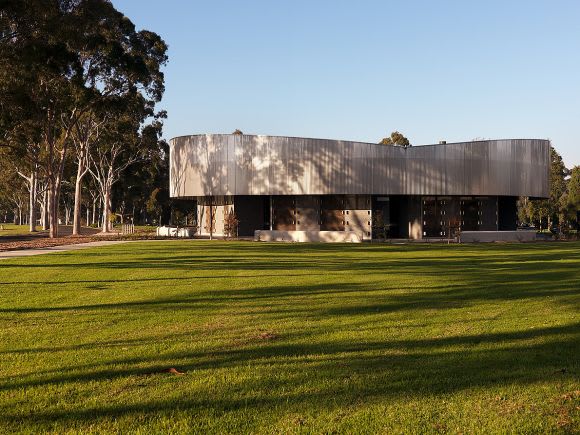 Atrium of Holy Angels Mausoleum. Image: Trevor Mein Road to the Victorian Architecture Awards 2018: Harmer Architecture's Atrium of Holy Angels Mausoleum