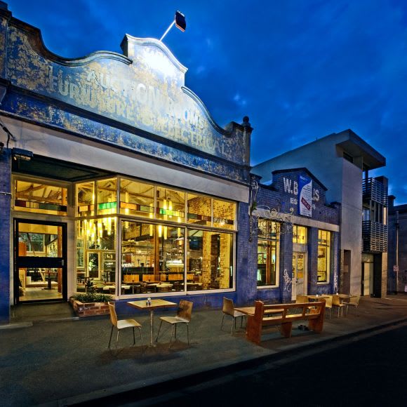 The exterior of the Auction House Cafe Upcycling Australia: Why demolish when you can re-polish?