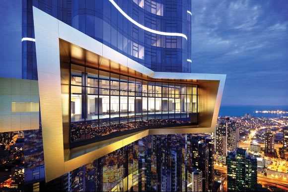 The sky pool within the Star Club. Australia 108 amenities