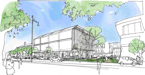 Sketch of Architectus and Six Degrees' concept for Bendigo TAFE. Image: Architectus Architectus and Six Degrees appointed for million redevelopment of Bendigo TAFE City Campus