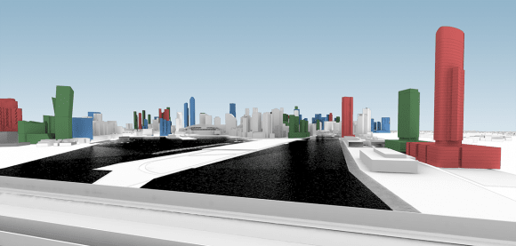 View from Bolte Bridge. CBD Model update: Docklands to the fore