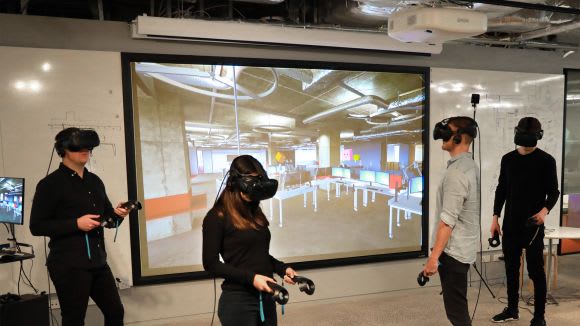 Users experiencing VR in the studio Introducing BVN REAL: Off-the-plan virtual reality house viewings are here