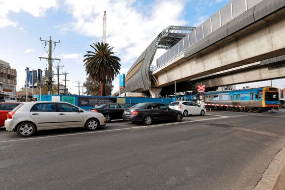 Carnegie station just before trains switched to the new upper level - image: LXRA Forget Carnegie, Murrumbeena, the real expense in expanding the Dandenong corridor lies elsewhere