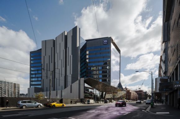313 Spencer Street with the adjoining vacant 311 Spencer Street. Image: DCWC The new Victoria Police Centre looks set to become reality