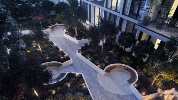 Penny Lane resident garden. Credit: ClarkeHopkinsClarke ClarkeHopkinsClarke’s Robert Goodliffe and Toby Lauchlan discuss Penny Lane, future-proofed building design and share due diligence tips for buyers