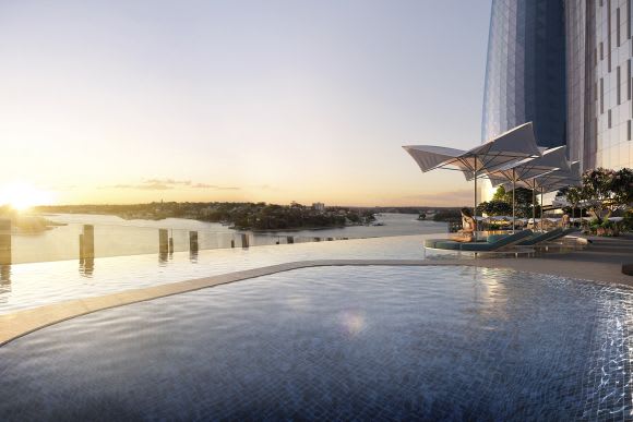 One of the tower's pools. Credit: Crown Ltd. The future of Sydney’s skyline: 9 tallest skyscrapers by 2025
