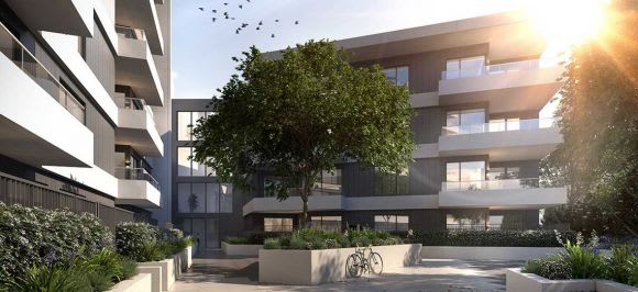 Gardenia Apartments at Jackson Green, Clayton South. Image : Cedar Woods Cedar Woods tackles Melbourne's growing pains at its St Albans and Clayton South projects