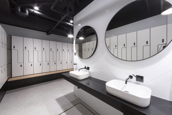 10 Hobart Place's premium end-of-trip facilities. Image: ICON ICON breathes new life into a 1960's Canberra office building