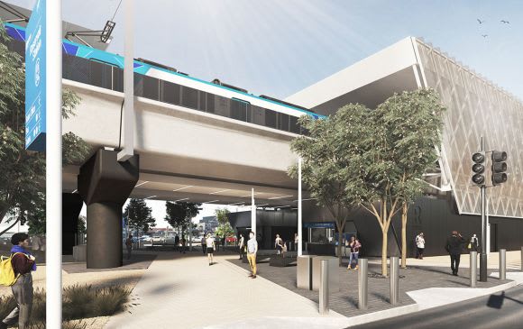 The new Reservoir station currently under construction. Image: Level Crossing Removal Authority 2.4 million contract signed for level crossing removals in Melbourne's north