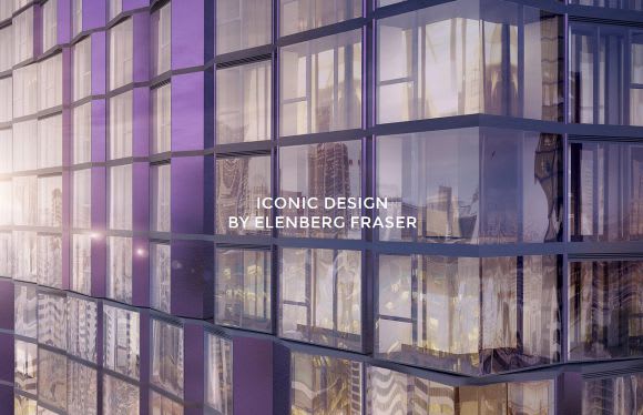 A distinctive facade. Image © Elenberg Fraser Light my way - 450 Elizabeth Street