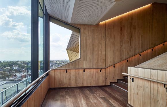 The interior of the Monash Business School redevelopment. Image: Peter Bennetts Road to the Victorian Architecture Awards 2018: NH Architecture's Hamish Lyon