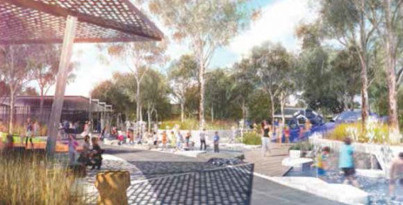 Fictional park impression East West Link and the Secret Development Plans