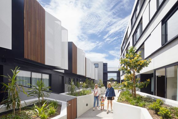 The spines provide a green buffer and outlook between buildings. Image: Tatjana Plitt A 4-year journey comes to a close - 122 Roseneath Street, a retrospective