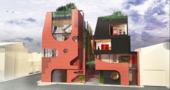 Fitzroy Townhouses. © BKK Discussing apartment living with BKK's Simon Knott