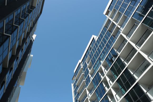 The dual towers of Stage One rise 17 and 19-storeys respectively. Image: Supplied Residents prepare to move into first stage of Greaton's West Franklin development
