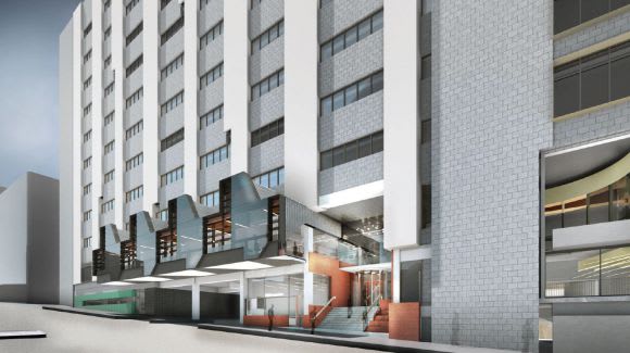Building 14 projection to Franklin Street. © RMIT University In Detail: RMIT's New Academic Street