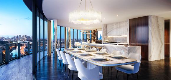 David Hicks has designed the penthouse which is being sold as a shell. Image: Supplied Gamuda Land settles on 661 Chapel Street, launches penthouse