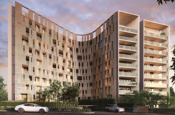 The Woods Bagot-designed Gardenhill Doncaster Hill in construction mode
