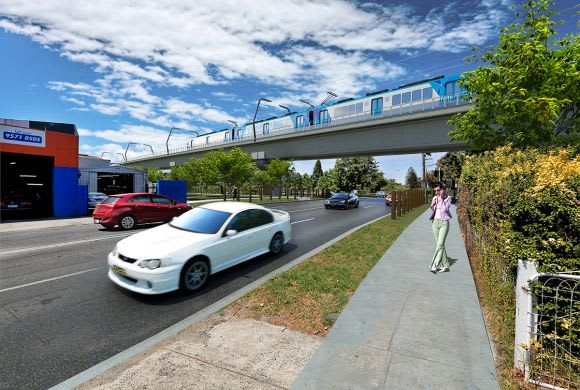 Grange Road in Carnegie. Image courtesy of www.levelcrossings.vic.gov.au It's elevated rail for the Dandenong corridor level crossing removals