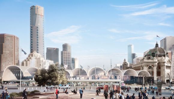 An Image from the winning design by Hassel and Herzog & De Meuron. Image © Hassell Studio Was the Flinders Street Station competition value for money?