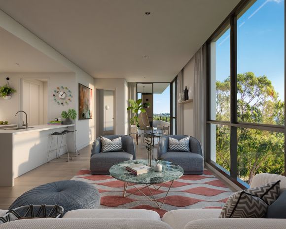 Highline Westmead apartment interior. Image supplied. Urban’s tour of the Highline Westmead display suite
