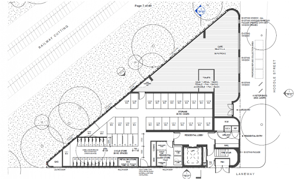 Ground Floor Plan. Image: Carr Design Group Planning Report Carr's Hoddle Street Development finds favour with Council