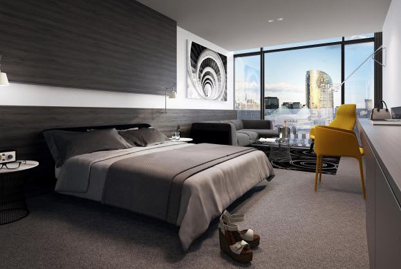 A typical studio hotel room First impressions last...