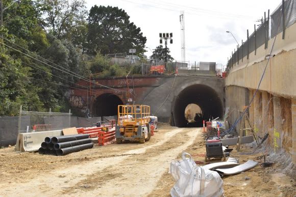 New and old Darebin Street tunnels - image: LXRA Metro Tunnel changes spark new planning amendment while level crossing removals power on