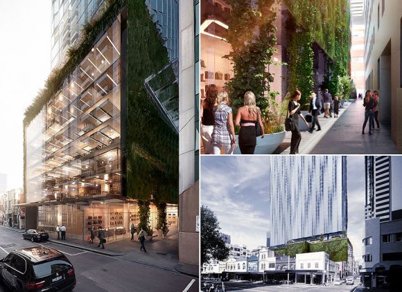 An engaging street level. Image: Brady Group Little Lonsdale Street becomes a showcase of previous planning attitudes