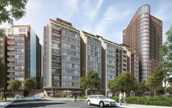Ground level perspective. Image: Smart Design studio / CO-AP Mirvac's 0 million Zetland development hits planning