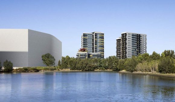 Haslams Creek perspective. Planning image: integrated DESIGN group Lidcombe's Carter Street Precinct receives a considerable residential application