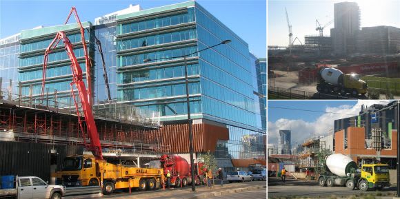 Docklands was a hive of construction activity, and still is Melbourne under construction - a decade ago