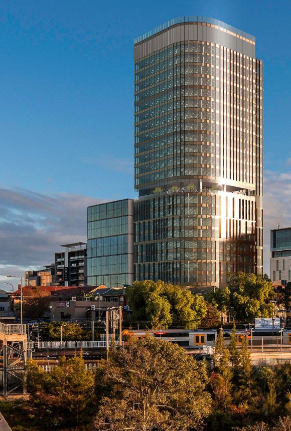 Panoramic view in Mackycorp's intended office development. Planning image: Fender Katsalidis Mackycorp lines up a major Liverpool office development