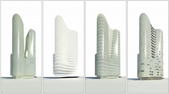 Design evolution. Planning image: Hayball Hayball's 'island' tower emerges above a wave of South Melbourne development