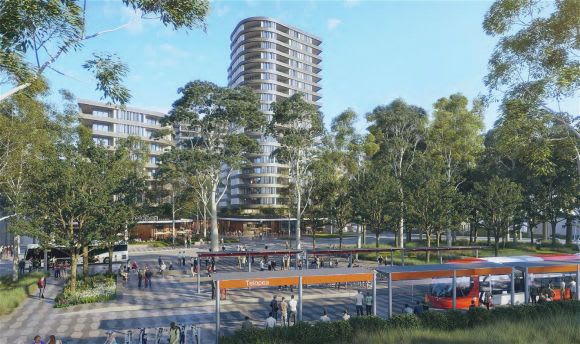 Light rail is optioned as part of the Telopea renewal. Image: PBD Architects Telopea's transformation moves to the EOI stage